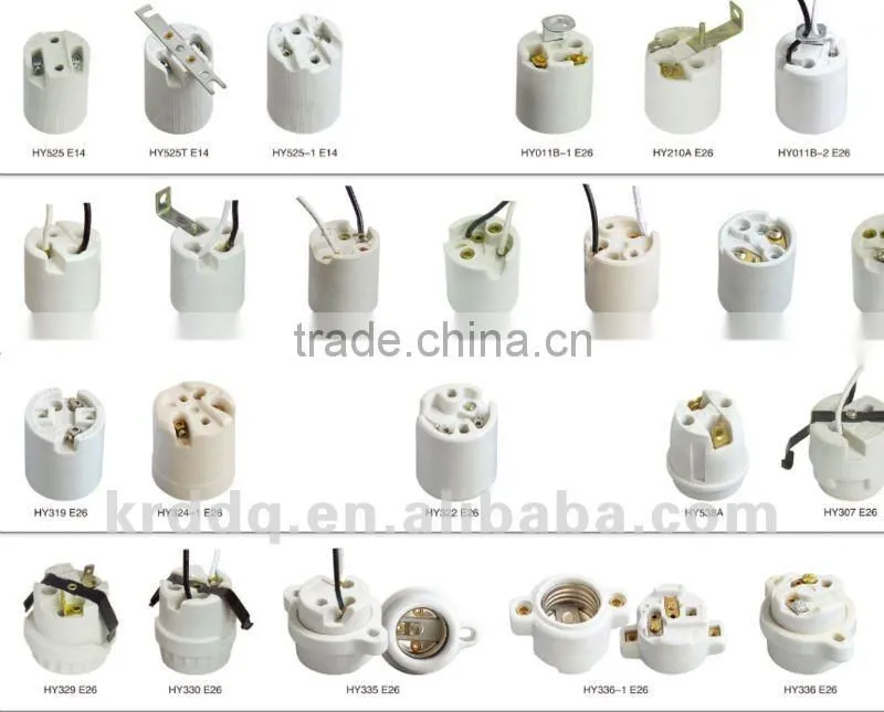 glazed porcelain E26 lamp holder CE approved