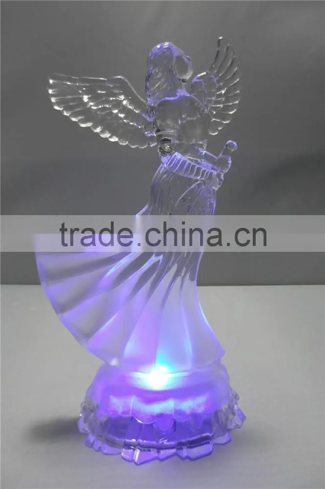 Lovely Acrylic led christmas angel for party decoration