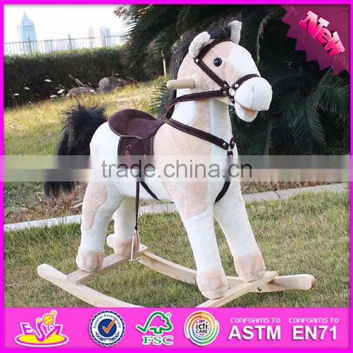 2017 new design wooden toddler rocking horse for sale W16D068