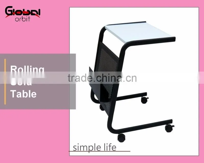 Mobile Portable Bedside Reading Desk Hospital Over Bed Side Table