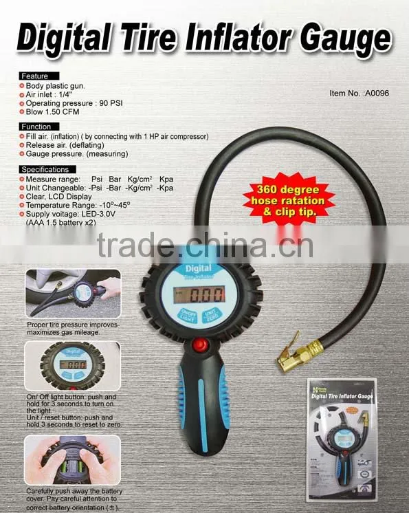 Digital Tire Inflator Gauge