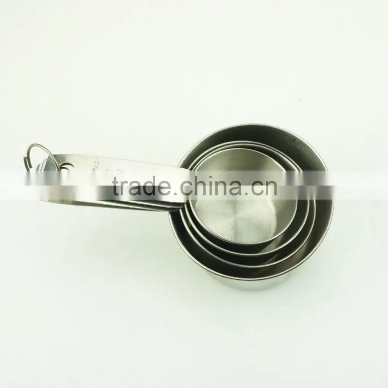 42137 4pcs Stainless Steel Nesting Measuring Cups and Spoons Set