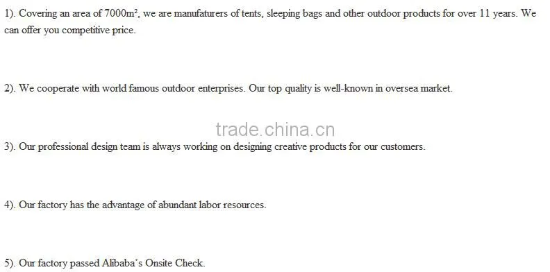 Outdoor Camping Sleeping Bag Duck Feather Sleeping Bag