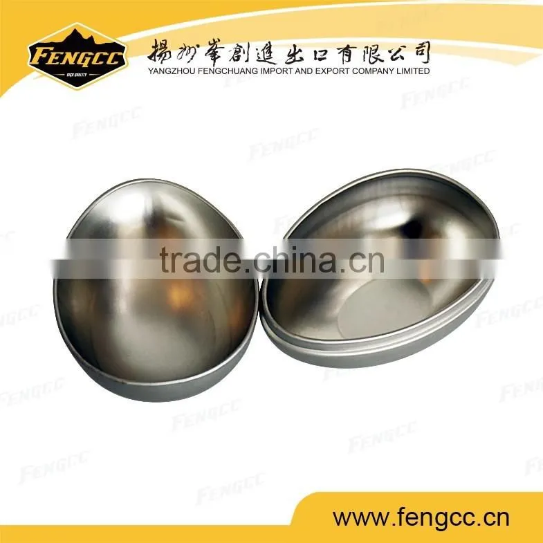 Metal tinx box for round shape logo embossed
