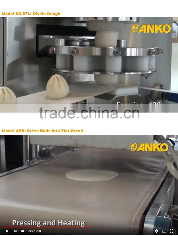 Anko Mixing Making Frozen Fully Automatic Chapati Maker Tortilla Machine