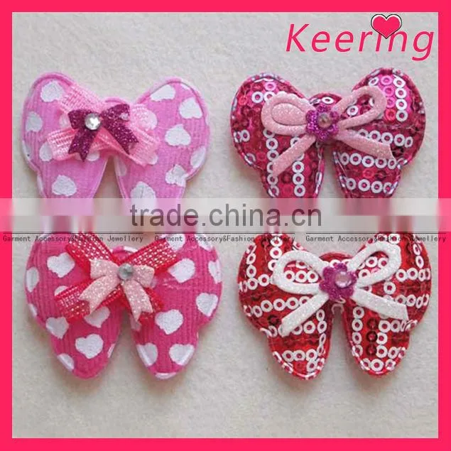 mini bow decoration to made hairband for kids WFL-090