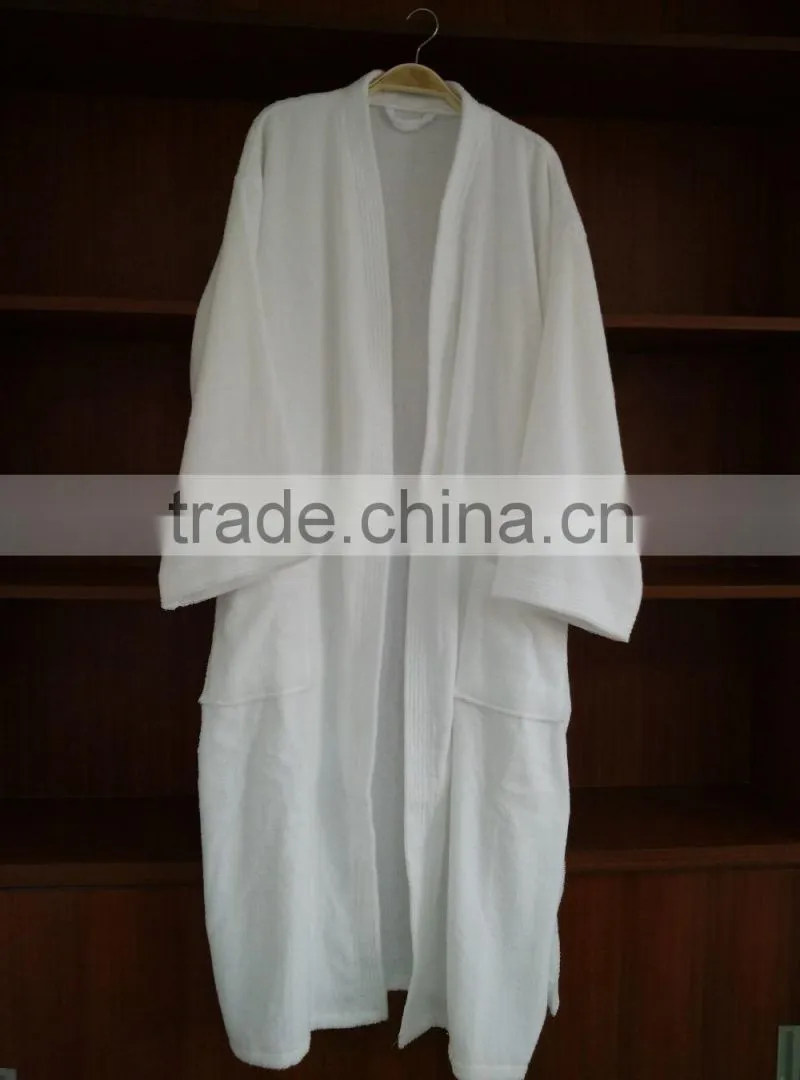 factory pice custom logo unisex 100% cotton Terry Hotel bathrobe wholesale