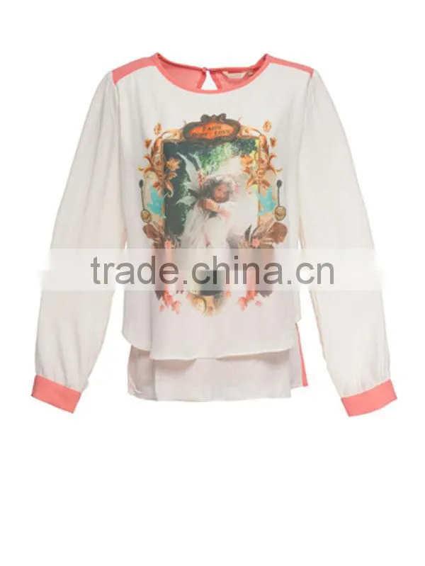 OEM/ODM factory modern design popular ladies spandex blouses