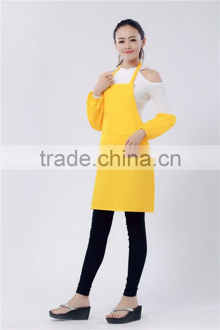 New silk screen high quality cheap plain apron for promotion