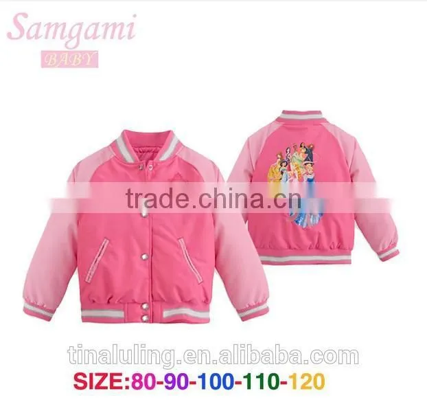 2015 new girls princess cartoon pullover sweatshirt without hood