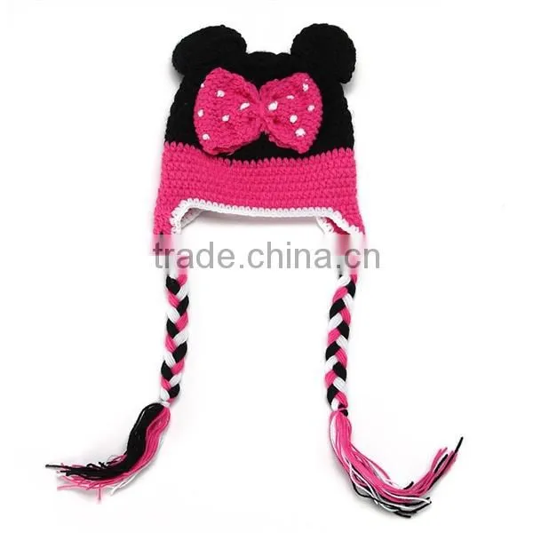 Baby pictures cat ear knitted hat fashion winter hat