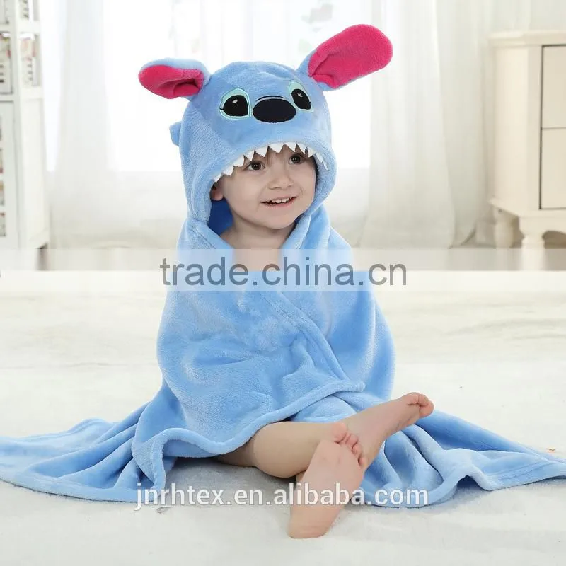 wholesale custom plain kids hooded poncho towels