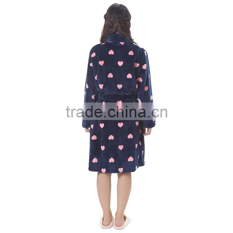 Wholesale women sexy bathrobe with pocket