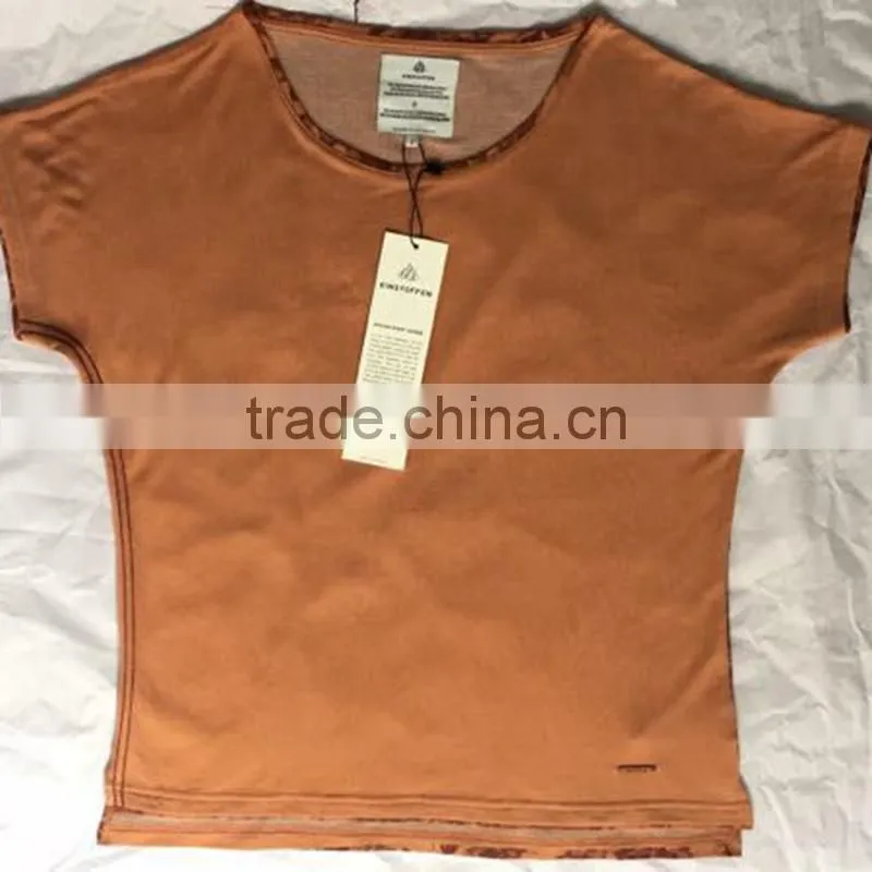 Ladies Fashion Design Back Full Printed Fitted T Shirts