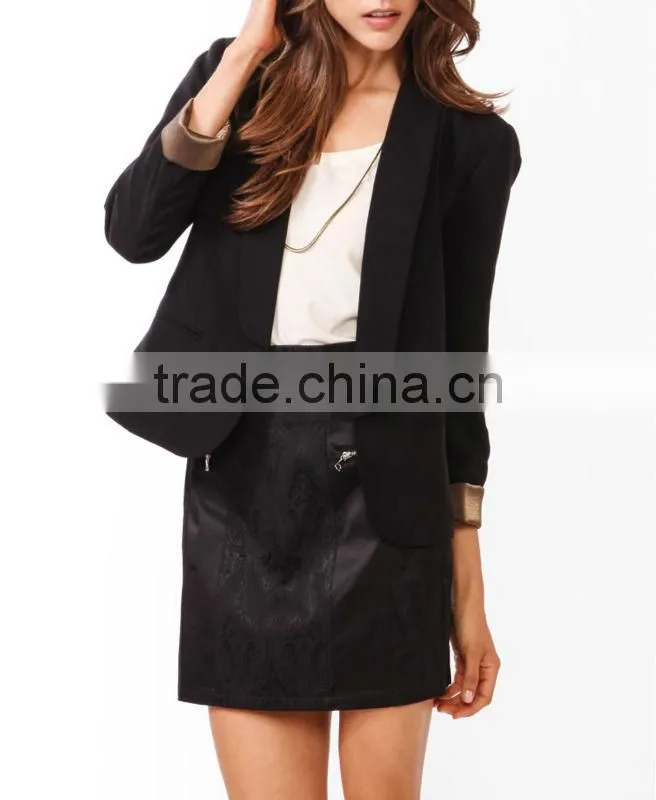 Lustrous Cuff Blazer