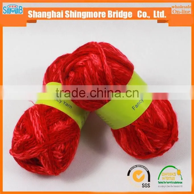 China tube yarn supplier hot wholesale fashion hollow yarn for knitting with factory price