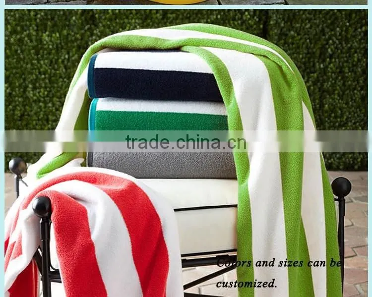 pool towel ,cotton blue and white pool towel