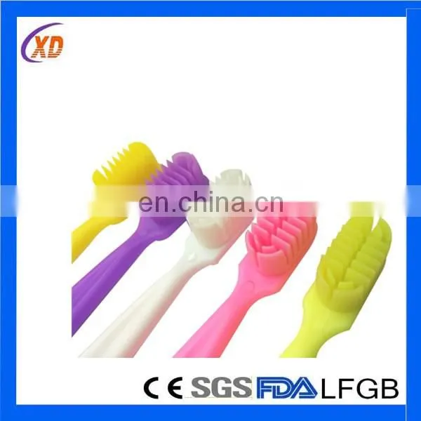 2015 Hot selling toothbrush tool colorful silicone toothbrush for children