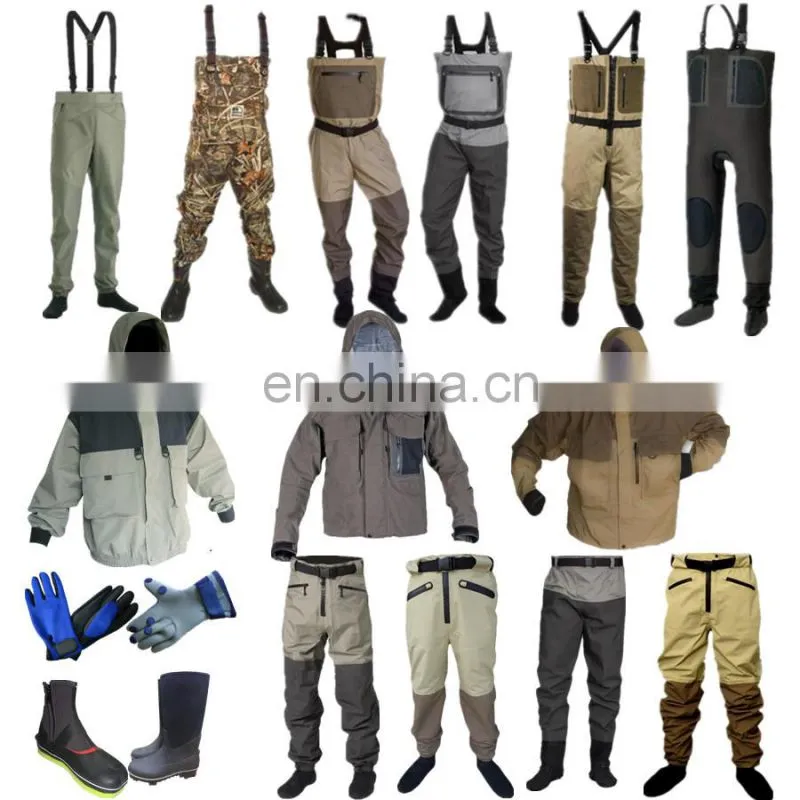 The latest high quality Breathable and waterproof chest waders fleece pockets for warm water