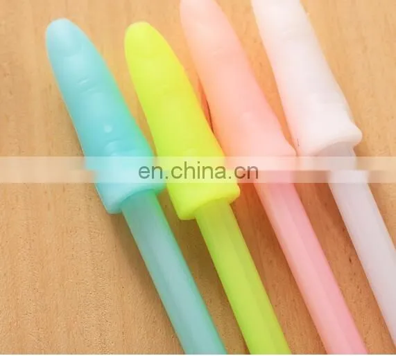 Kawaii Finger shape Gel pen for writing Candy color 0.38mm black ink pens office material school supplies