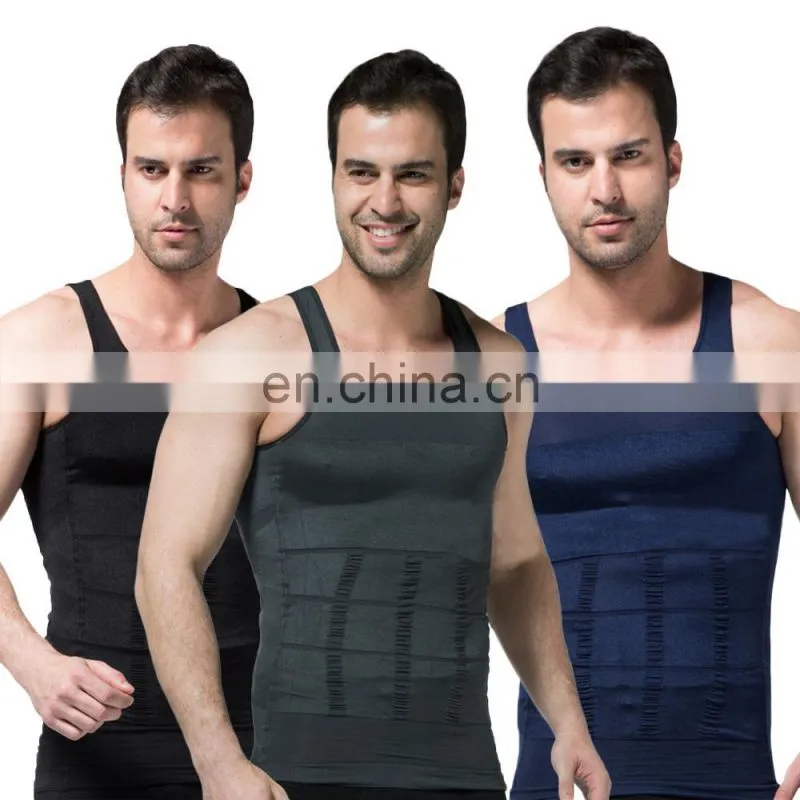 Men's Elastic Sculpting Vest Thermal Compression Base Layer Slim Tank