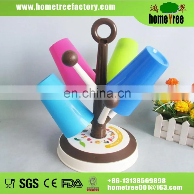 Mug Tree Holder 8PCS PlasticTea Cup Drying Hanger Rack