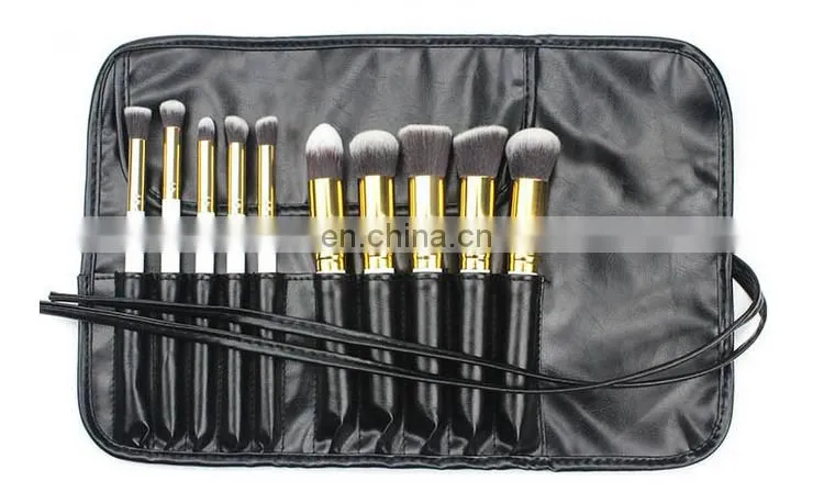 Hot selling wholesale 10 makeup brush set ten make-up brush kit colour makeup tools 5 big m 5 small brush