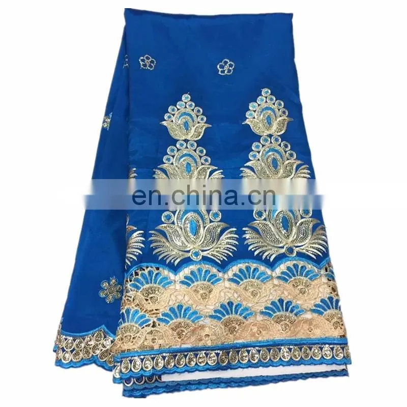 High quality African Fabrics George Lace/Fancy African Silk George Lace for women dress H15112738