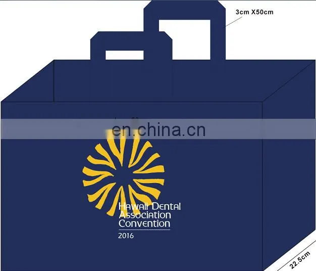 Eco-friendly white non woven promotional bag for advertising