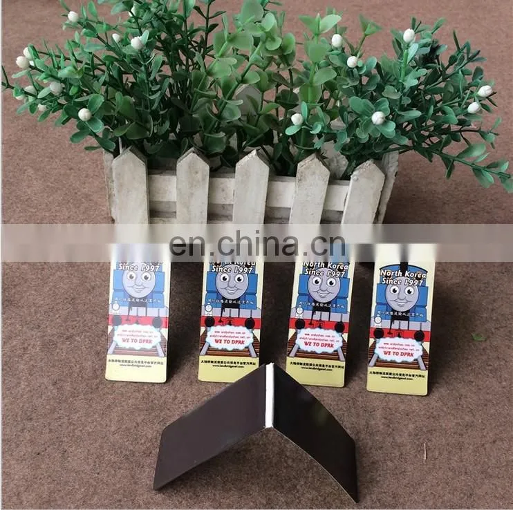 OEM order and prefessional custom made cardboard magnetic bookmarks/book clip for books
