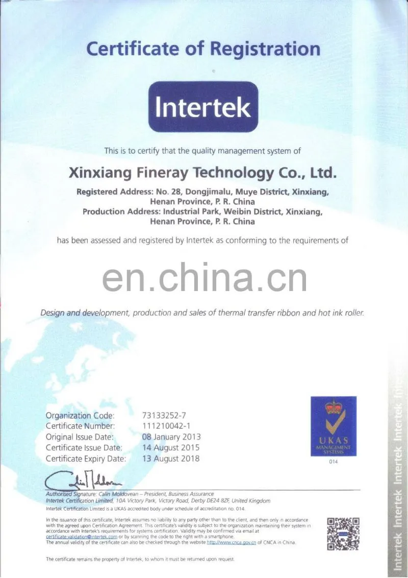 hot time and date stamp foil ink ribbon/hot thermal transfer foil for printing expiration date FC3 type 30mm*100m size