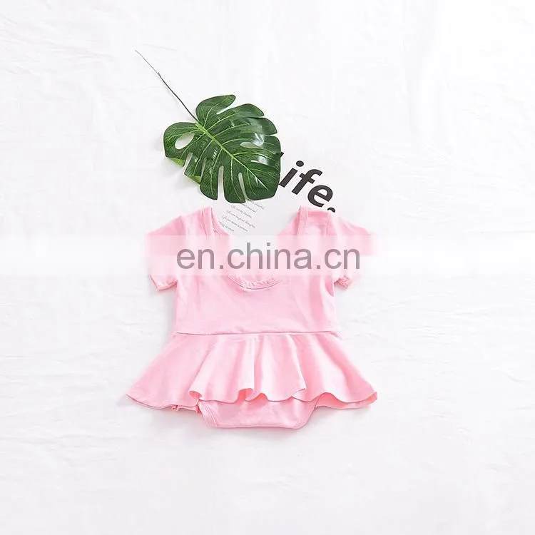 New Fashion Infants & Toddler Clothes Summer Baby Cotton Princess Girls Dress Romper