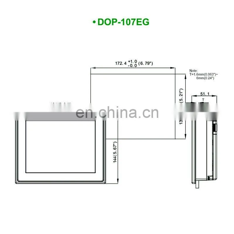 HMI Delta new and original DOP-107EG 7 inch human machine interface replace DOP-B05S111/B07E515/B07S515/B07PS515