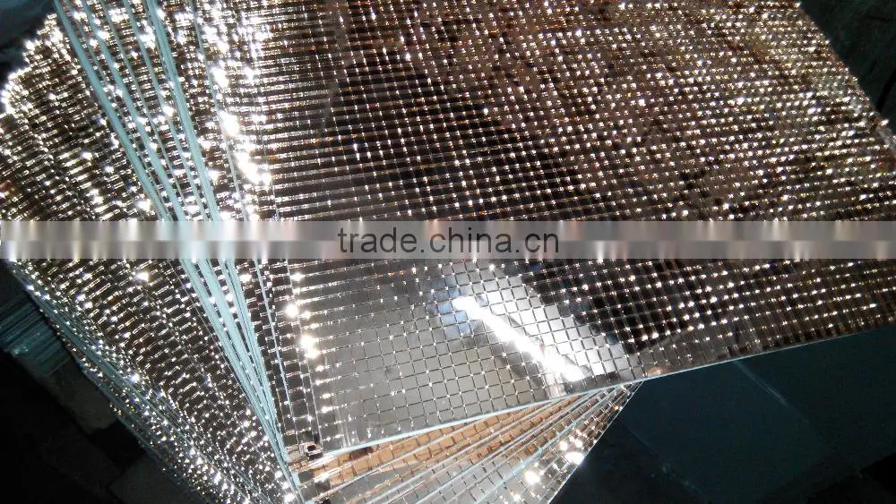 1.8mm thick facet 5x5mm golden color mirror mosaic for disco ball