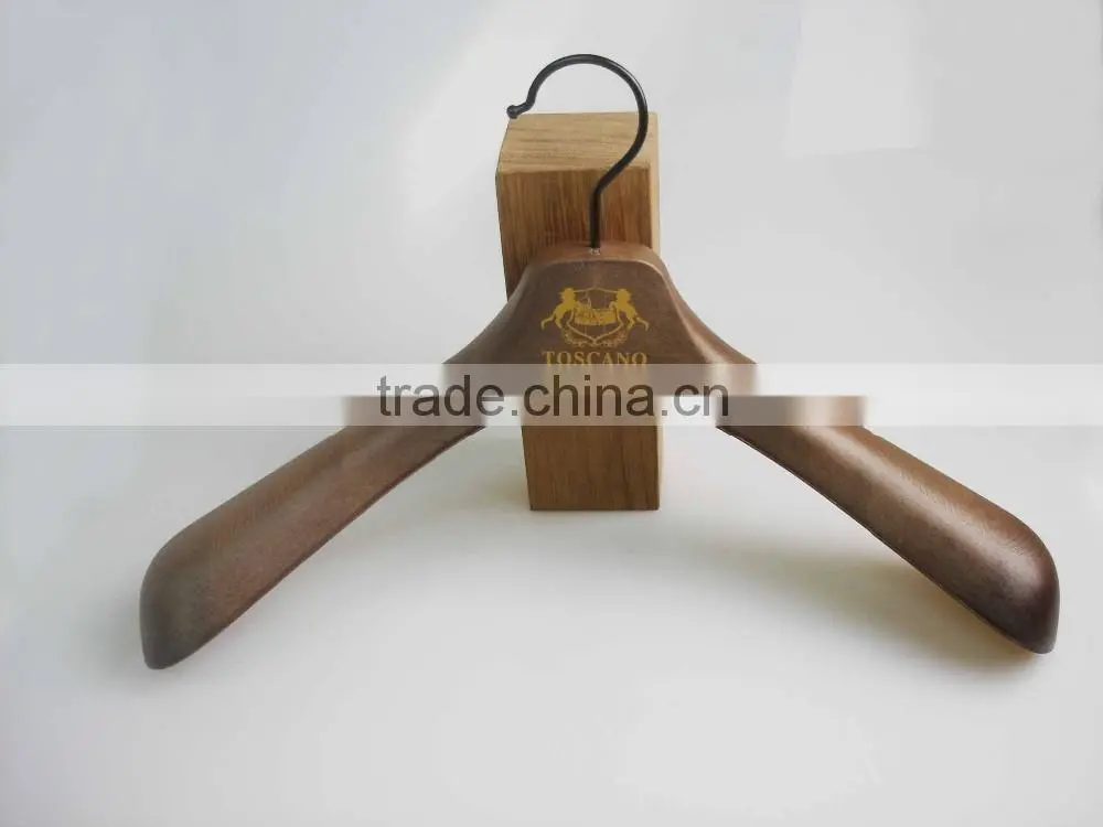 IMY-523 brown wide plastic hanger for coat