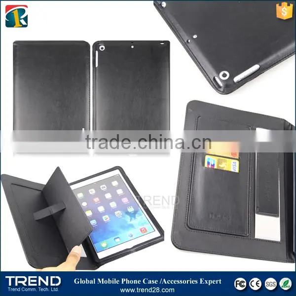 iron frame leather cover case for ipad mini