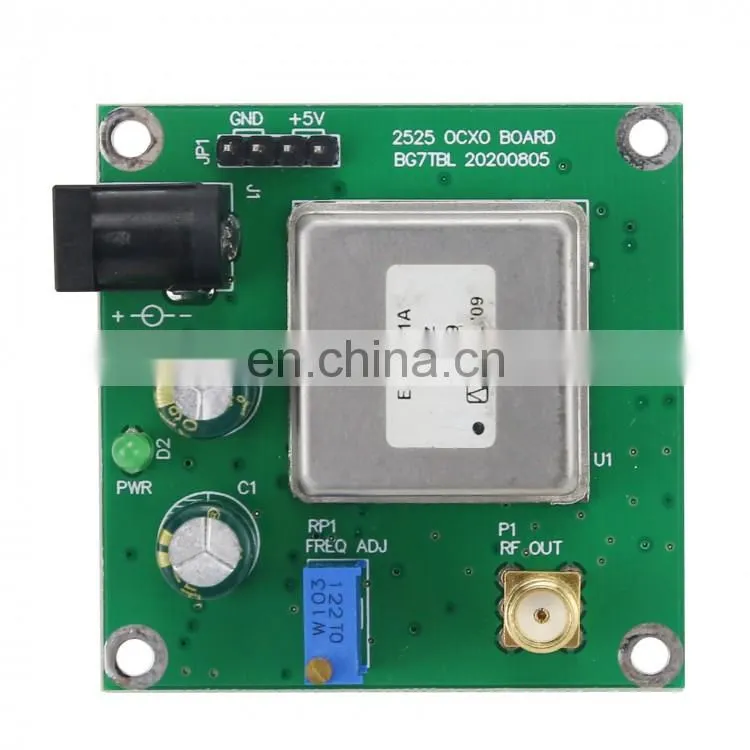 OCXO-10M-2525-N 10MHz OCXO Board OCXO Frequency Standard Board with Sine Wave Output SMA Interface