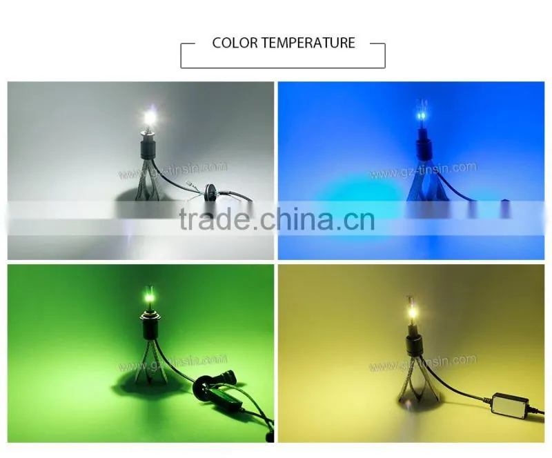 2016 newest style high quality R3 B universal type car H11 LED fog lamp with 3000k 4300k 5000k 6000k