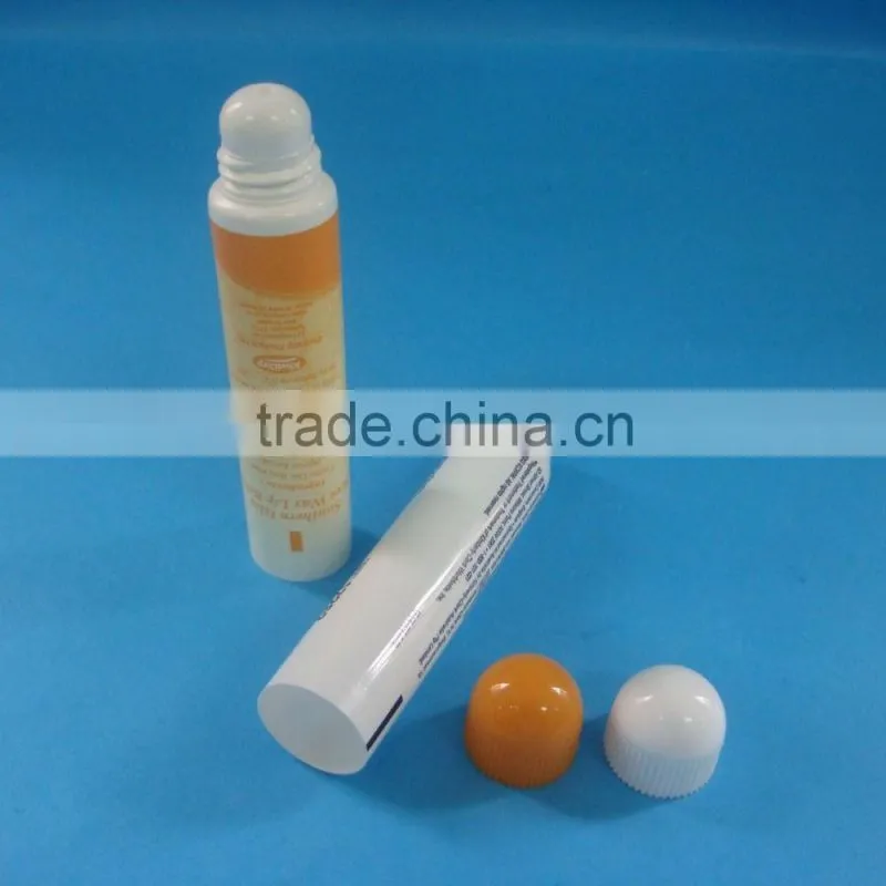 PE plastic tube for gel,cosmetic plastic tube with screw cap