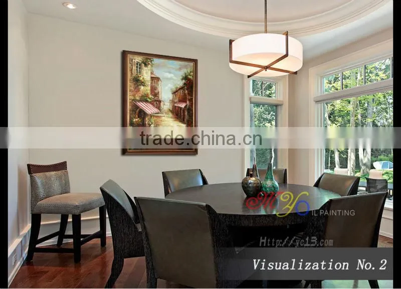 modern high quality home decro Mediterranean landscape oil paintings YZ-8