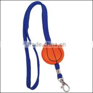 Blue Lanyard with Stress Baseball