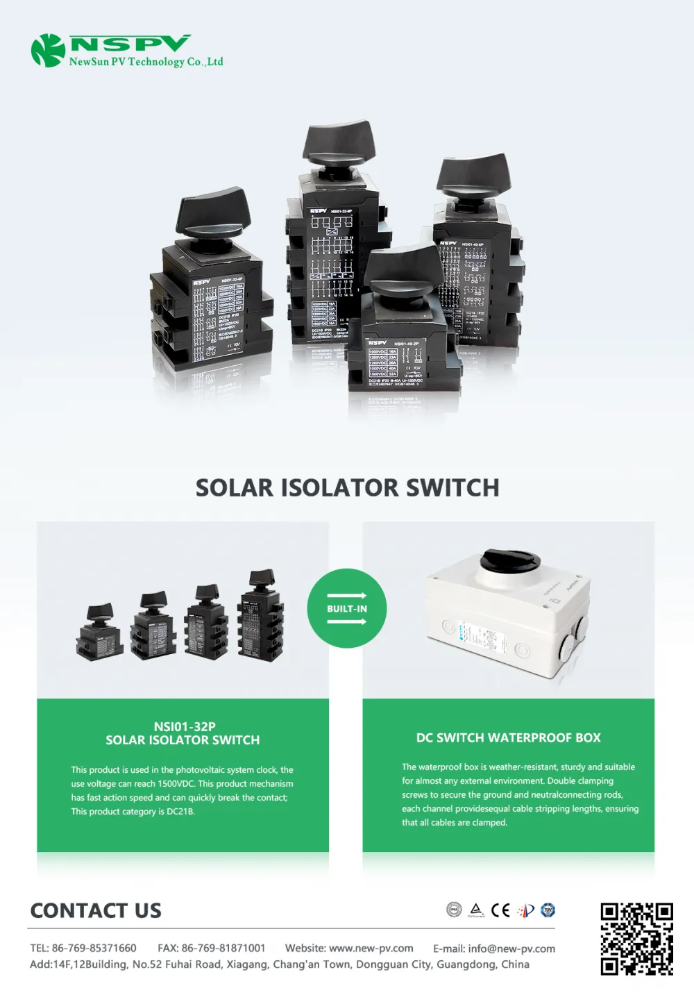 Isolator Switch parameter