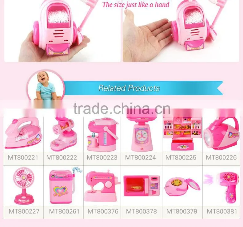 China Manufacturer kids play house Kitchen toy mini appliances toys kids plastic mini vacuum cleaner toy
