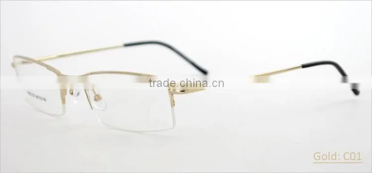 Metal Alloy Half-rim Men Wholesale Stylish Nice Glasses Frame