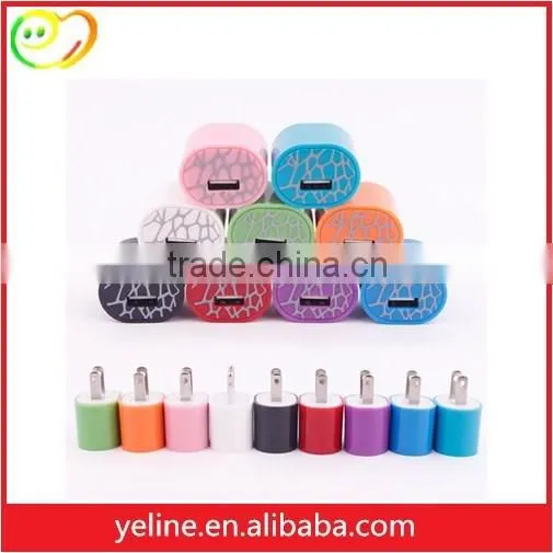 S4 dual USB adapter, 2.1A S5 wall charger, S6 candy color adapter