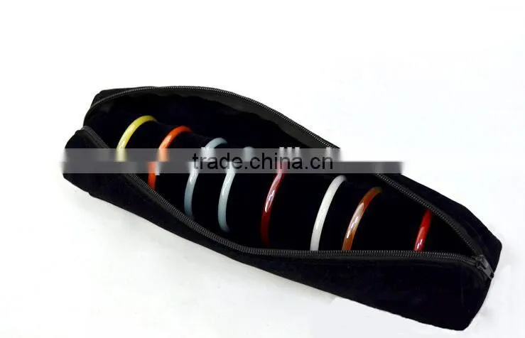 S281 Alibaba China Convenient Velvet Jewelry Bag Jewelry Roll Bag Bangle Watch Storage Bag