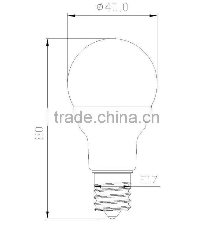 COB chip 5W LED bulb Torch type 450Lm