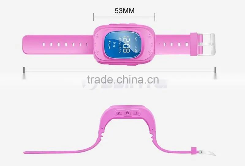 Silicone WIFI Wrist Cell Phone Watch For Kids Watch Phone With SOS Phone Call GPS Tracker