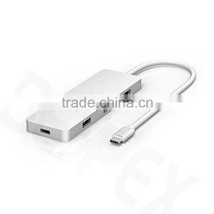 USB Hub 3.0 4 Ports to Type C Adatper for charge & data transfer