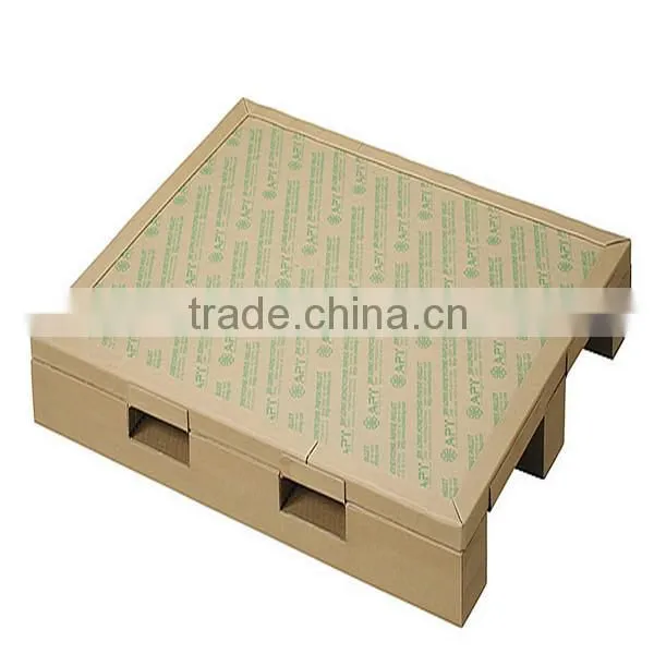 Euro size wrapped paper edge protectors around paper pallet rack load capacity